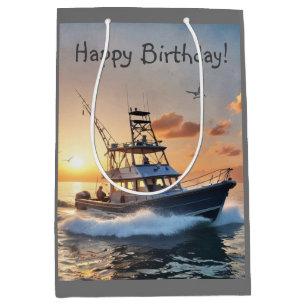 Fishing Boat Medium Gift Bag