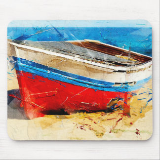 Fishing Boat Mouse Pad