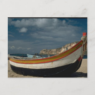 Fishing boat, Nazur, Portugal Postcard