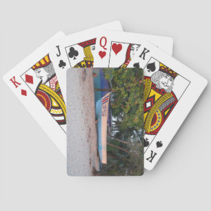 Fishing Boat on Tamarindo Beach, Costa Rica Playing Cards