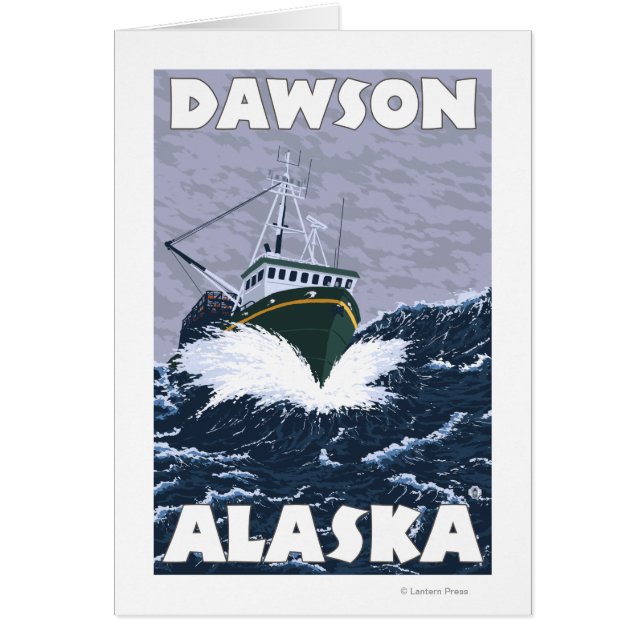 Fishing Boat Scene - Dawson, Alaska (Front)