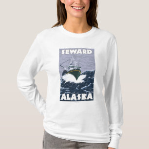Fishing Boat Scene - Seward, Alaska T-Shirt