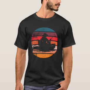 Fishing Boat Vintage Sunset T-Shirt