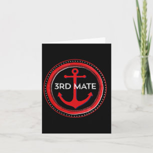 Fishing Boating 3rd Mate Nautical Card