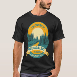 Fishing Boating Camping Lake Vacation Grenada Lake T-Shirt