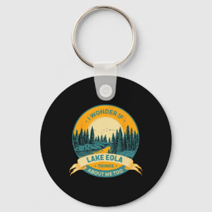 Fishing Boating Camping Lake Vacation Lake Eola Keychain