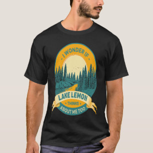 Fishing Boating Camping Lake Vacation Lake Lemon T-Shirt