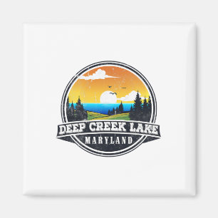 Fishing Boating Camping - Lakeview Deep Creek Lake Magnet