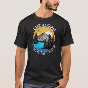 Fishing Boating Camping Lakeview Lake St Clair T-Shirt