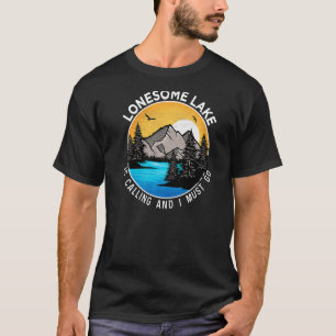 Fishing Boating Camping Lakeview Lonesome Lake T-Shirt