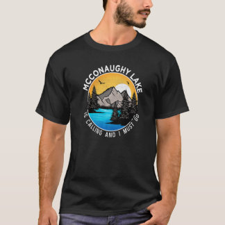 Fishing Boating Camping Lakeview Mcconaughy Lake T-Shirt