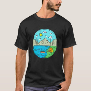 Fishing Boating Camping My Happy Place Summersvi T-Shirt