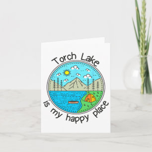Fishing Boating Camping - My Happy Place Torch Lak Card
