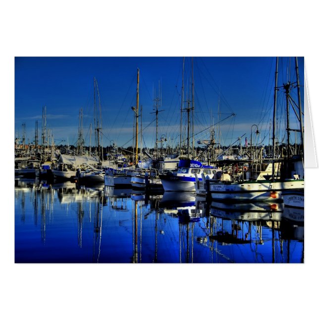 Fishing Boats-Blank Card (Front Horizontal)
