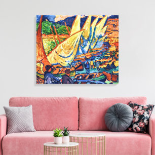 Fishing Boats, Collioure Andre Derain Canvas Print