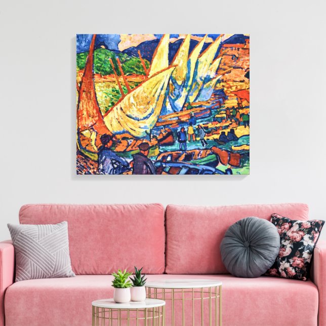 Fishing Boats, Collioure | Andre Derain | Canvas Print (Insitu(LivingRoom))