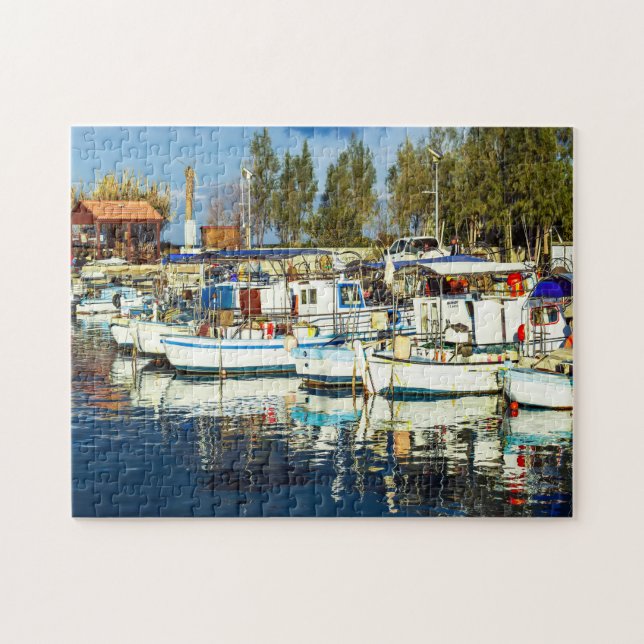 Fishing Boats Cyprus. Jigsaw Puzzle (Horizontal)