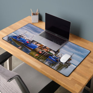 FISHING BOATS DESK MAT