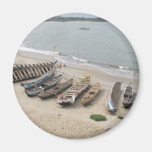 Fishing Boats in Elmina, Ghana Magnet
