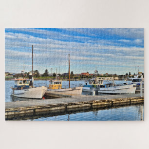 Fishing boats in port, Portland, Australia Jigsaw Puzzle