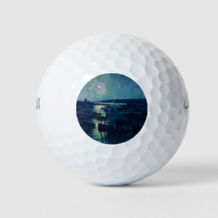 Fishing Boats in the Moonlight (Camaret, France) Golf Balls