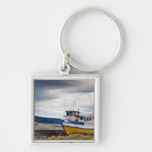 Fishing boats keychain (Front)