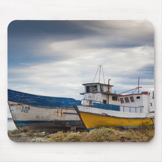 Fishing boats mouse pad (Front)
