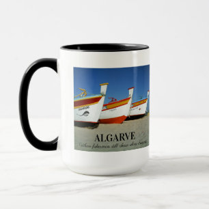 Fishing Boats on Algarve's Beach Photo Mug