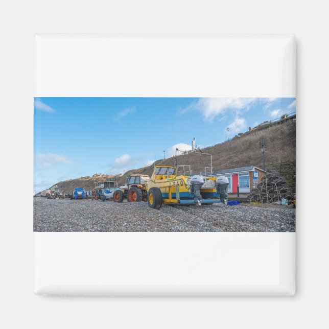 Fishing boats on Cromer beach, Norfolk Coast Magnet (Front)