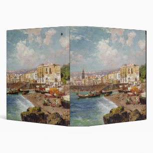 Fishing Boats on the Beach at Marinella, Naples (o Binder