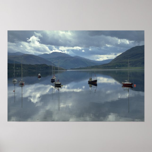 Fishing boats, Ullapool, Scotland Poster (Front)