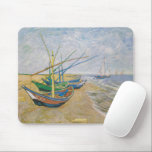 Fishing Boats | Vincent Van Gogh Mouse Pad<br><div class="desc">Fishing Boats on the Beach at Saintes-Maries (1888) by Dutch post-impressionist artist Vincent Van Gogh. Original artwork is an oil on canvas seascape painting depicting several fishing boats on the ocean shore.

Use the design tools to add custom text or personalize the image.</div>