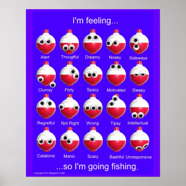 Fishing Bobber Emotions Poster (Front)