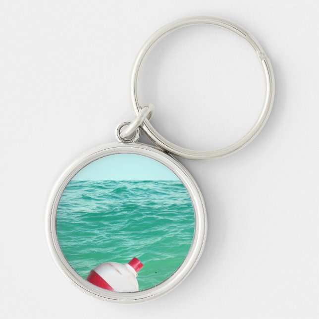 Fishing Bobber in Water Keychain (Front)