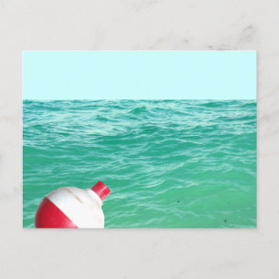Fishing Bobber in Water Postcard