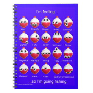 Fishing Bobber Moods Notebook