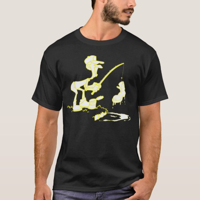 Fishing Boot Yellow T-Shirt (Front)