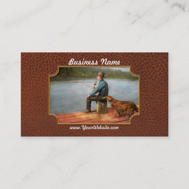 Fishing - Booze hound 1922 Business Card (Front)