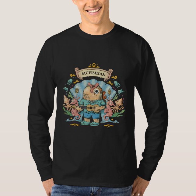 Fishing Born  T-Shirt (Front)