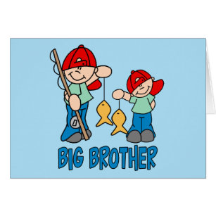 Fishing Buddies Big Brother Blank Card