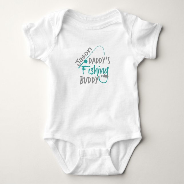 Fishing Buddy Baby Bodysuit (Front)