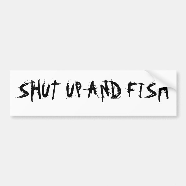 Fishing bumper sticker (Front)