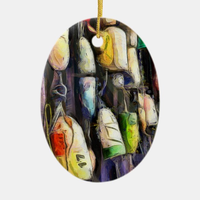 Fishing Buoys Christmas Ornament (Front)