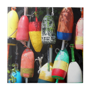 Fishing Buoys- Maine Tile