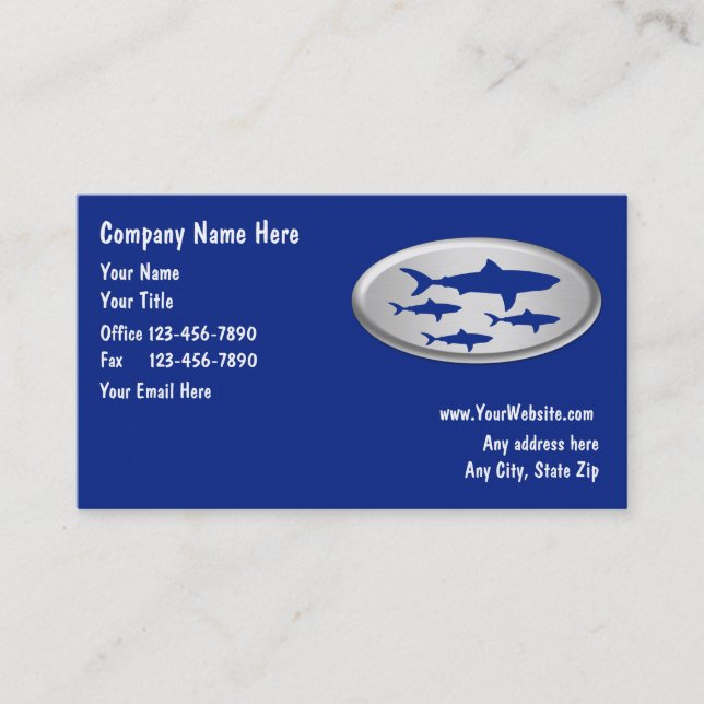 Fishing Business Cards (Front)