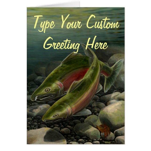 Fishing Card BC Wildlife Art Cards Custom (Front)