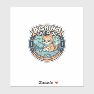Fishing Cat Cute Cat T-Shirt Design - Fishing Cat 