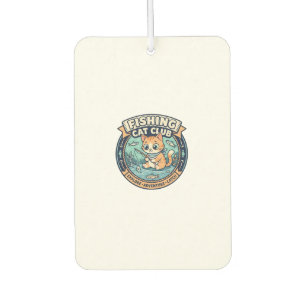 Fishing Cat Cute Cat T-Shirt Design - Fishing Cat  Air Freshener
