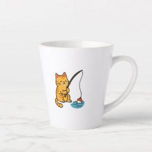 Fishing Cat Latte Mug