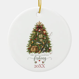 Fishing Ceramic Ornament